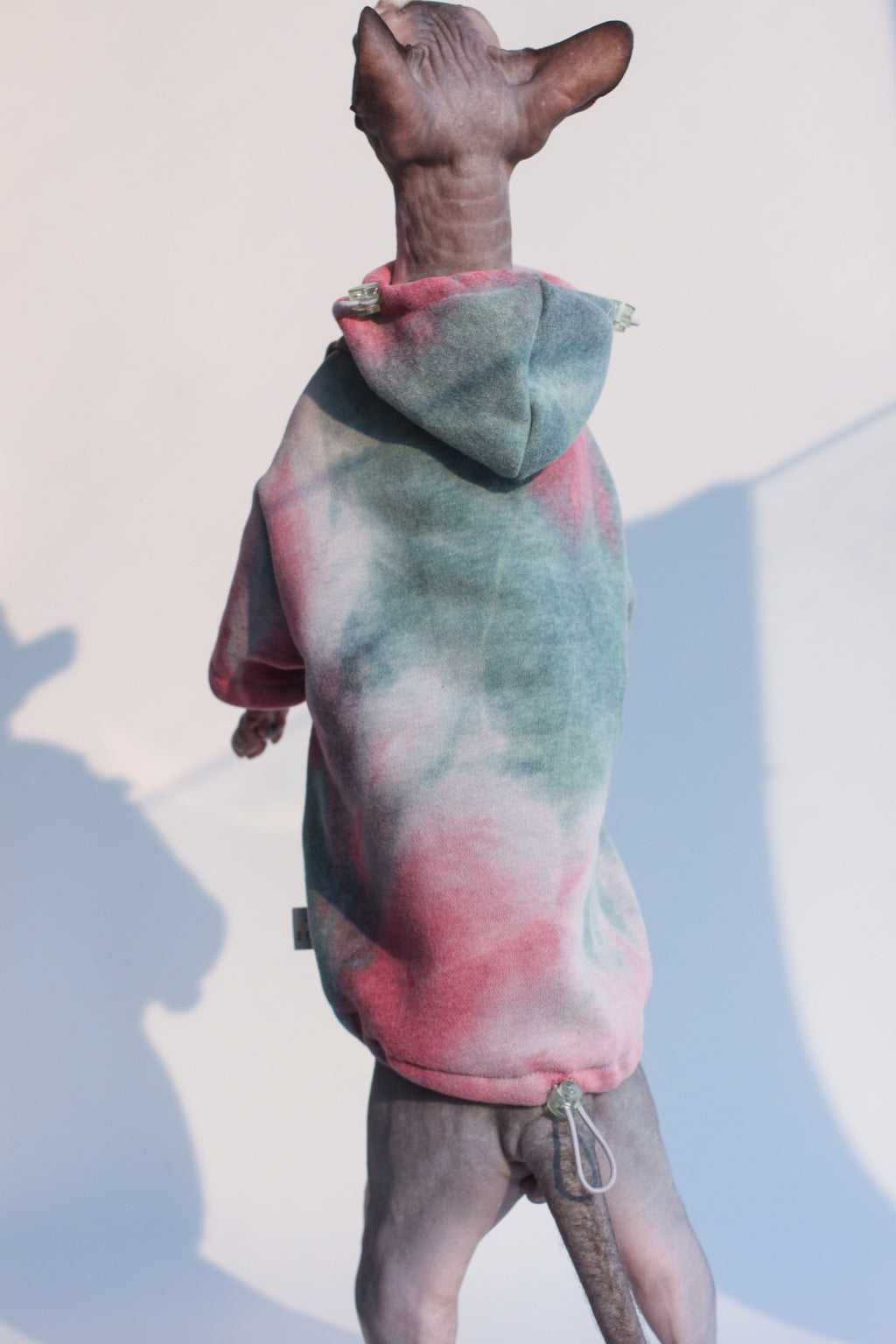 Velvet Warmth&Thick Tie-dye Hooded Sweater