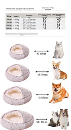 Winter soft pet bed