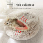 Winter soft pet bed