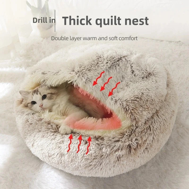 Winter soft pet bed