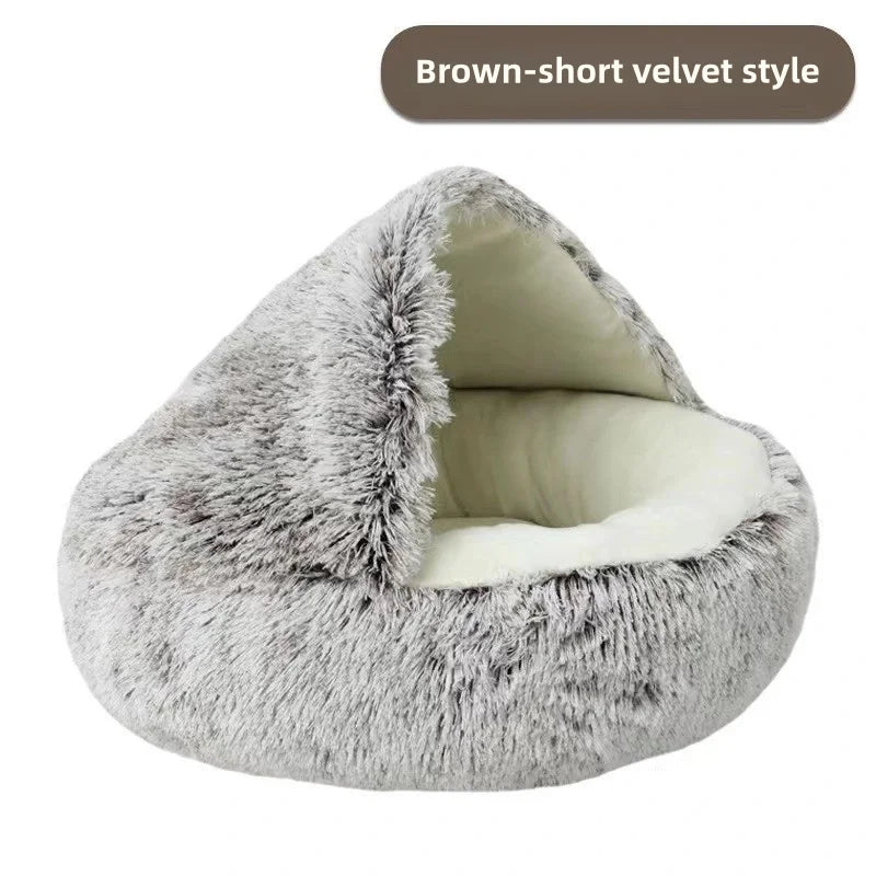 Winter soft pet bed