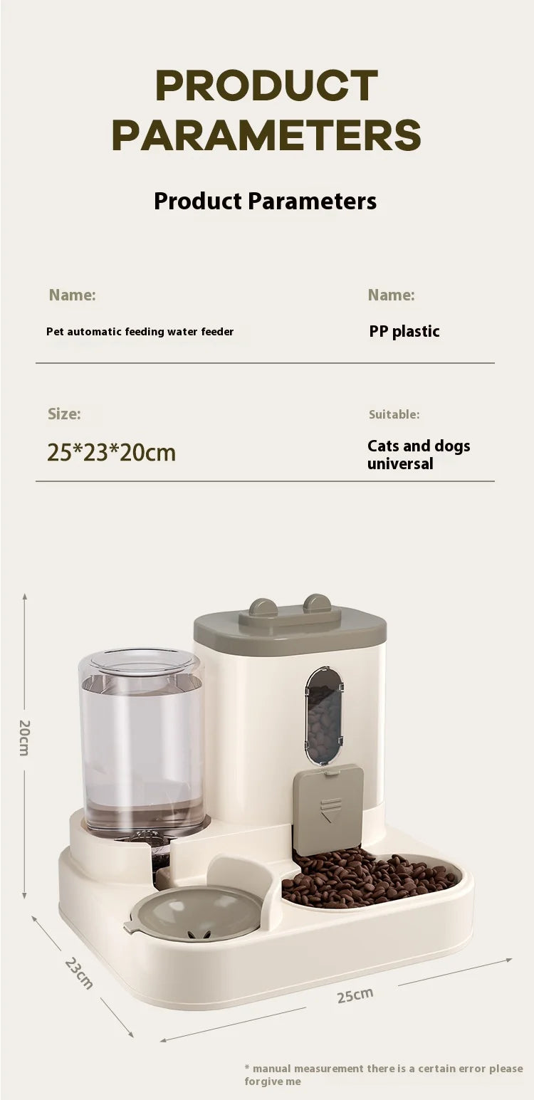 Automatic Pet Feeder and Water Dispenser