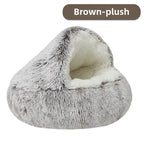 Winter soft pet bed