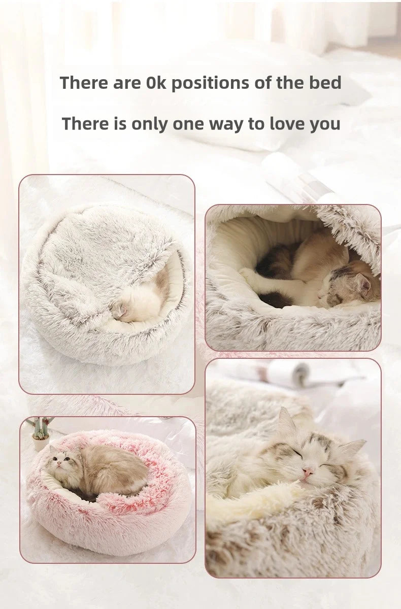 Winter soft pet bed